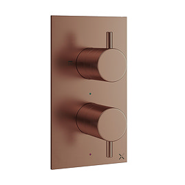 Crosswater MPRO Brushed Bronze 2 Outlet Concealed Thermostatic Shower Valve