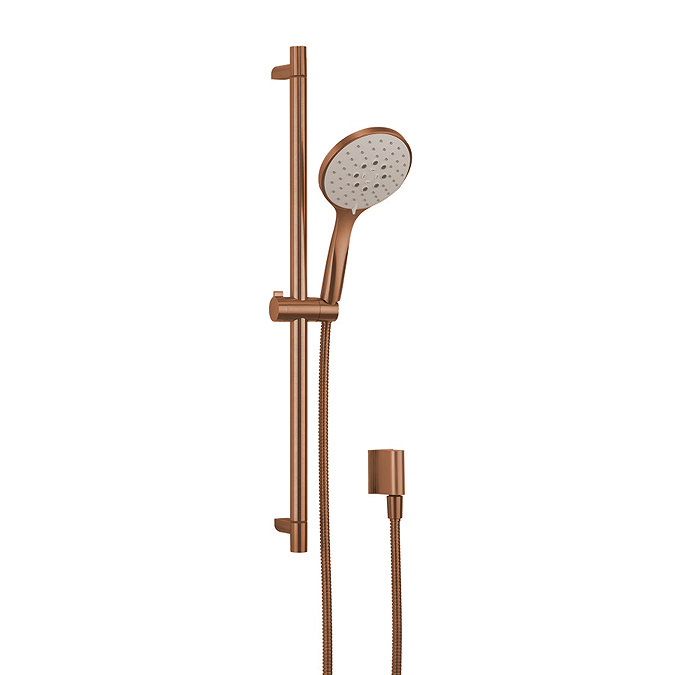 Crosswater MPRO Brushed Bronze Slide Rail Kit with 120mm 3-Spray Handshower