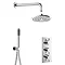 Crosswater MPRO Chrome 2 Outlet 3-Handle Shower Bundle Large Image