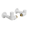 Crosswater MPRO Corner Radiator Valves - Matt White - RADCORNERMW Large Image