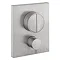 Crosswater MPRO Crossbox Push Brushed Stainless Steel Effect 2 Outlet Trim Set Large Image