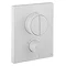 Crosswater MPRO Crossbox Push Matt White 2 Outlet Trim Set Large Image