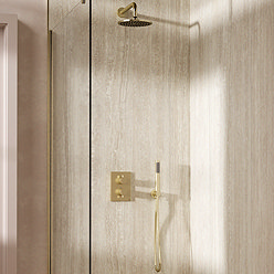 Crosswater MPRO Crossbox Shower Pack with 200mm Head + Fixed Handset