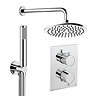 Crosswater MPRO Crossbox Shower Pack with 200mm Head + Fixed Handset - Chrome