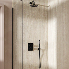 Crosswater MPRO Crossbox Shower Pack with 200mm Head + Fixed Handset