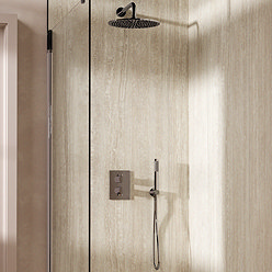 Crosswater MPRO Crossbox Shower Pack with 300mm Head + Fixed Handset - Chrome
