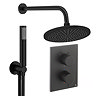 Crosswater MPRO Crossbox Shower Pack with 300mm Head + Fixed Handset - Matt Black