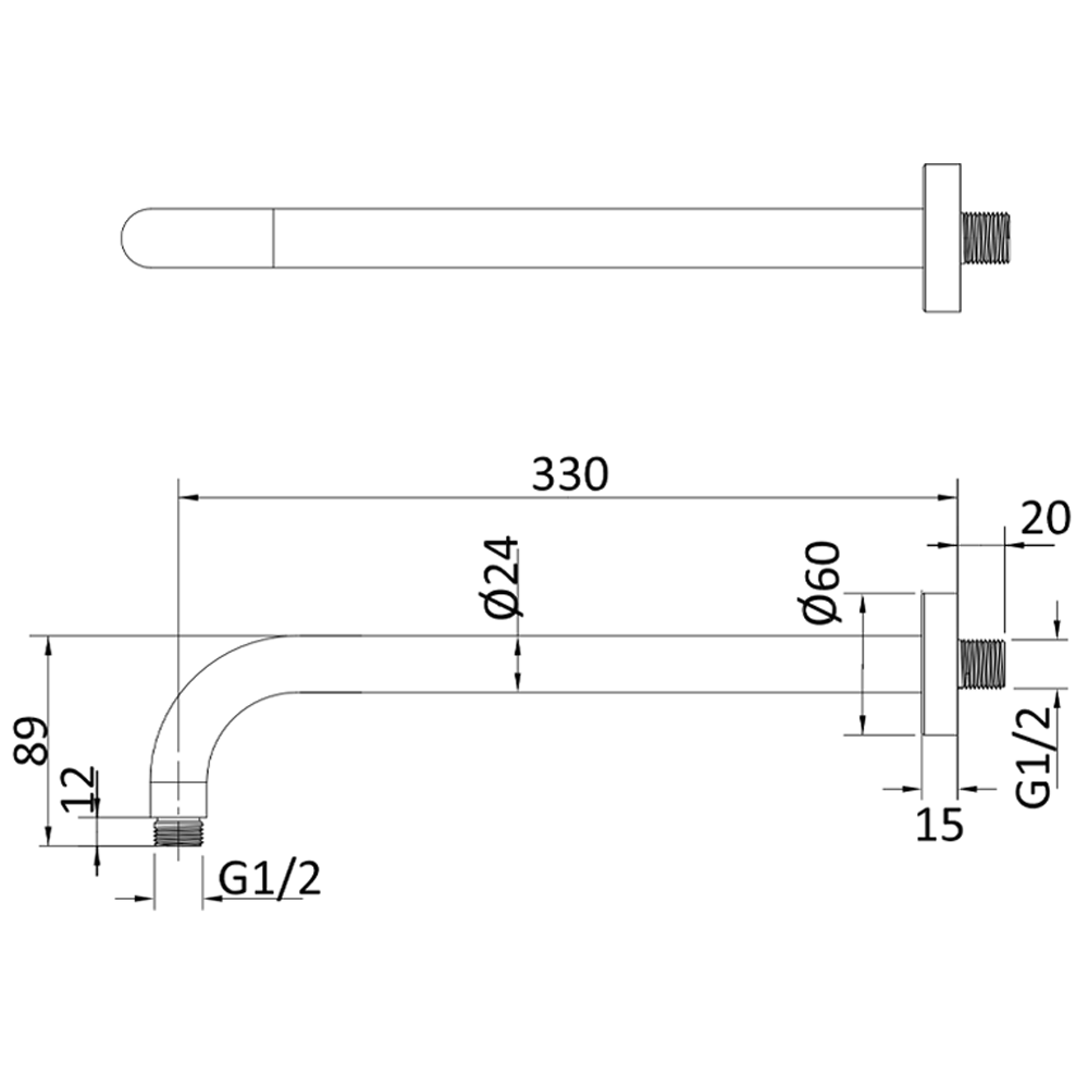 Crosswater MPRO Crossbox Shower Pack with 300mm Head + Slide Rail Handset - Brushed Nickel