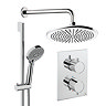 Crosswater MPRO Crossbox Shower Pack with 300mm Head + Slide Rail Handset - Chrome