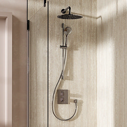 Crosswater MPRO Crossbox Shower Pack with 300mm Head + Slide Rail Handset - Chrome