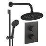 Crosswater MPRO Crossbox Shower Pack with 300mm Head + Slide Rail Handset - Matt Black