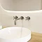 Crosswater MPRO Crosshead Brushed Stainless Steel Wall Mounted 3 Hole Set Basin Mixer - PRC130WNV  P