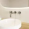 Crosswater MPRO Crosshead Brushed Stainless Steel Wall Mounted 3 Hole Set Basin Mixer - PRC130WNV P