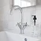 Crosswater MPRO Crosshead Chrome Mono Basin Mixer - PRC110DNC  Profile Large Image