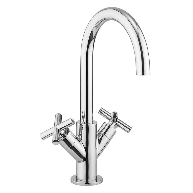 Crosswater MPRO Crosshead Chrome Mono Basin Mixer - PRC110DNC Large Image