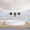 Crosswater MPRO Crosshead Matt Black Wall Mounted 3 Hole Set Basin Mixer - PRC130WNM Profile Large