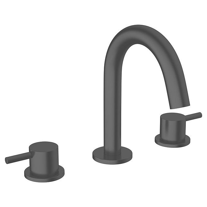 Crosswater MPRO Deck Mounted 3 Hole Set Basin Mixer - Slate