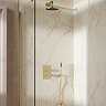 Crosswater MPRO Design Diverter Shower Pack with 200mm Head + Fixed Handset - Brushed Brass