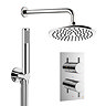 Crosswater MPRO Design Diverter Shower Pack with 200mm Head + Fixed Handset - Chrome