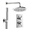 Crosswater MPRO Design Diverter Shower Pack with 300mm Head + Fixed Handset - Chrome