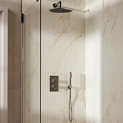 Crosswater MPRO Design Diverter Shower Pack with 300mm Head + Fixed Handset - Chrome