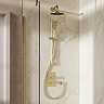 Crosswater MPRO Design Shower Pack with 200mm Head + Slide Rail Handset - Brushed Brass