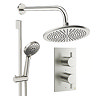 Crosswater MPRO Design Shower Pack with 300mm Head + Slide Rail Handset - Brushed Nickel