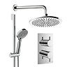 Crosswater MPRO Design Shower Pack with 300mm Head + Slide Rail Handset - Chrome