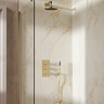 Crosswater MPRO Design Triple Shower Pack with 200mm Head + Fixed Handset - Brushed Brass