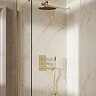 Crosswater MPRO Design Triple Shower Pack with 300mm Head + Fixed Handset - Brushed Brass