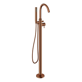 Crosswater MPRO Floor Mounted Freestanding Bath Shower Mixer - Brushed Bronze