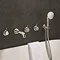 Crosswater MPRO Industrial 5 Hole Bath Filler with Spout & Handset - Chrome - PRI450WC  Profile Larg