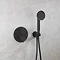 Crosswater MPRO Industrial Carbon Black Crossbox 3 Outlet Trim Set Profile Large Image