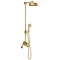 Crosswater MPRO Industrial Multifunction Shower Valve - Unlacquered Brushed Brass Large Image