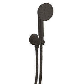 Crosswater MPRO Industrial Wall Outlet, Single Mode Handset & Hose - Carbon Black - PRI963M Large Im