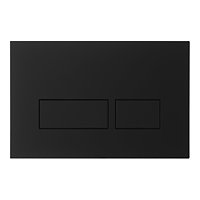 Crosswater MPRO Matt Black Dual Flush Plate - PROFLUSHB Large Image