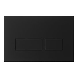 Crosswater MPRO Matt Black Dual Flush Plate - PROFLUSHB Large Image