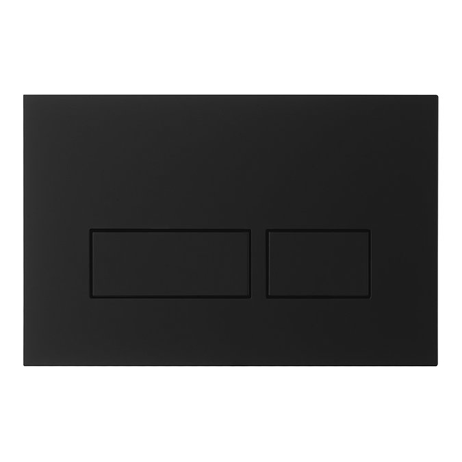 Crosswater MPRO Matt Black Dual Flush Plate - PROFLUSHB Large Image