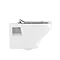 Crosswater MPRO Matt Black / Kai Toilet + Concealed WC Cistern with Wall Hung Frame  Profile Large I