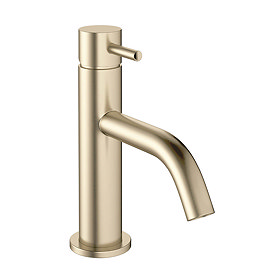 Crosswater MPRO Monobloc Basin Mixer - Brushed Brass - PRO110DNF Large Image