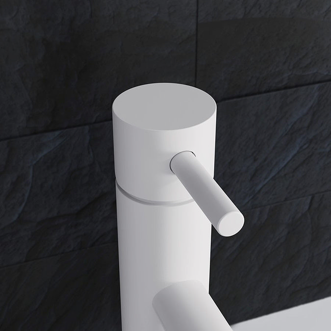 Crosswater MPRO Monobloc Basin Mixer - Matt White - PRO110DNW+  Feature Large Image