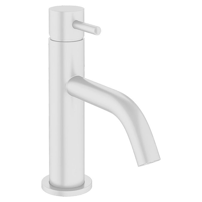 Crosswater MPRO Monobloc Basin Mixer - Matt White - PRO110DNW+ Large Image