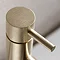 Crosswater MPRO Monobloc Basin Mixer with Knurled Detailing - Brushed Brass - PRO110DNF_K  Profile L