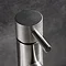 Crosswater MPRO Monobloc Basin Mixer with Knurled Detailing - Brushed Stainless Steel Effect - PRO11