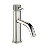 Crosswater MPRO Monobloc Basin Mixer with Knurled Detailing - Brushed Stainless Steel Effect - PRO11