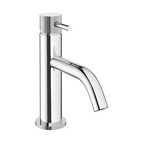 Crosswater MPRO Monobloc Basin Mixer with Knurled Detailing - Chrome - PRO110DNC_K Large Image