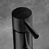 Crosswater MPRO Monobloc Basin Mixer with Knurled Detailing - Matt Black - PRO110DNM_K  Profile Larg