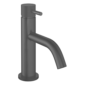 Crosswater MPRO Monobloc Basin Mixer with Knurled Detailing - Slate