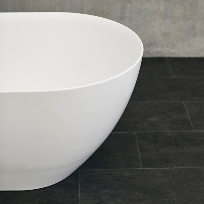 Crosswater MPRO Petite Stone Gloss Freestanding Bath (1500 x 800mm)  Profile Large Image