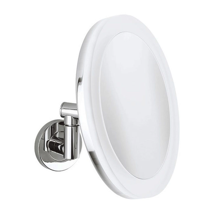 Crosswater MPRO Rechargeable Round Cosmetic Mirror - PRO_MIRROR Large Image